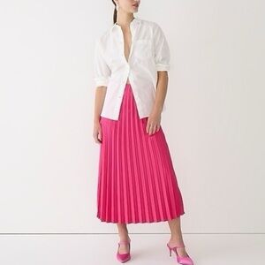 J. Crew Vibrant Pink A-Line Skirt